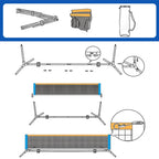 10Ft Amazon Metal Frame Pickleball Net Portable Pickleball Rack, Tennis Rack Cover