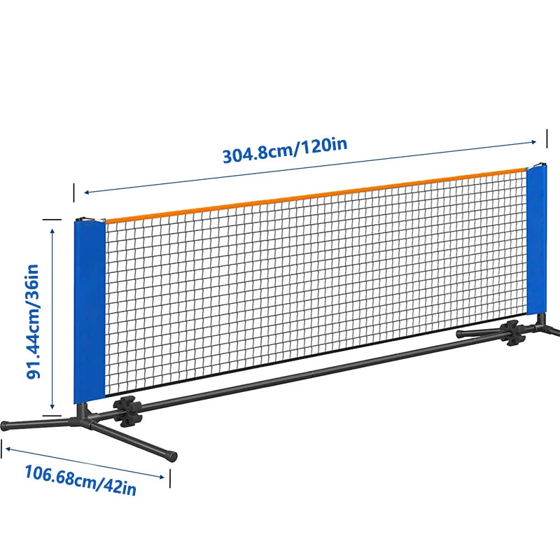 10Ft Amazon Metal Frame Pickleball Net Portable Pickleball Rack, Tennis Rack Cover